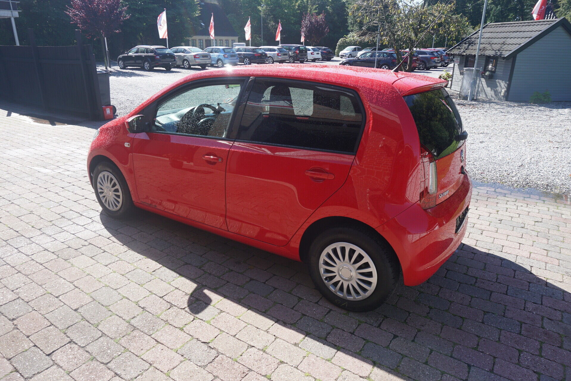 Rød Skoda Citigo fra 2019