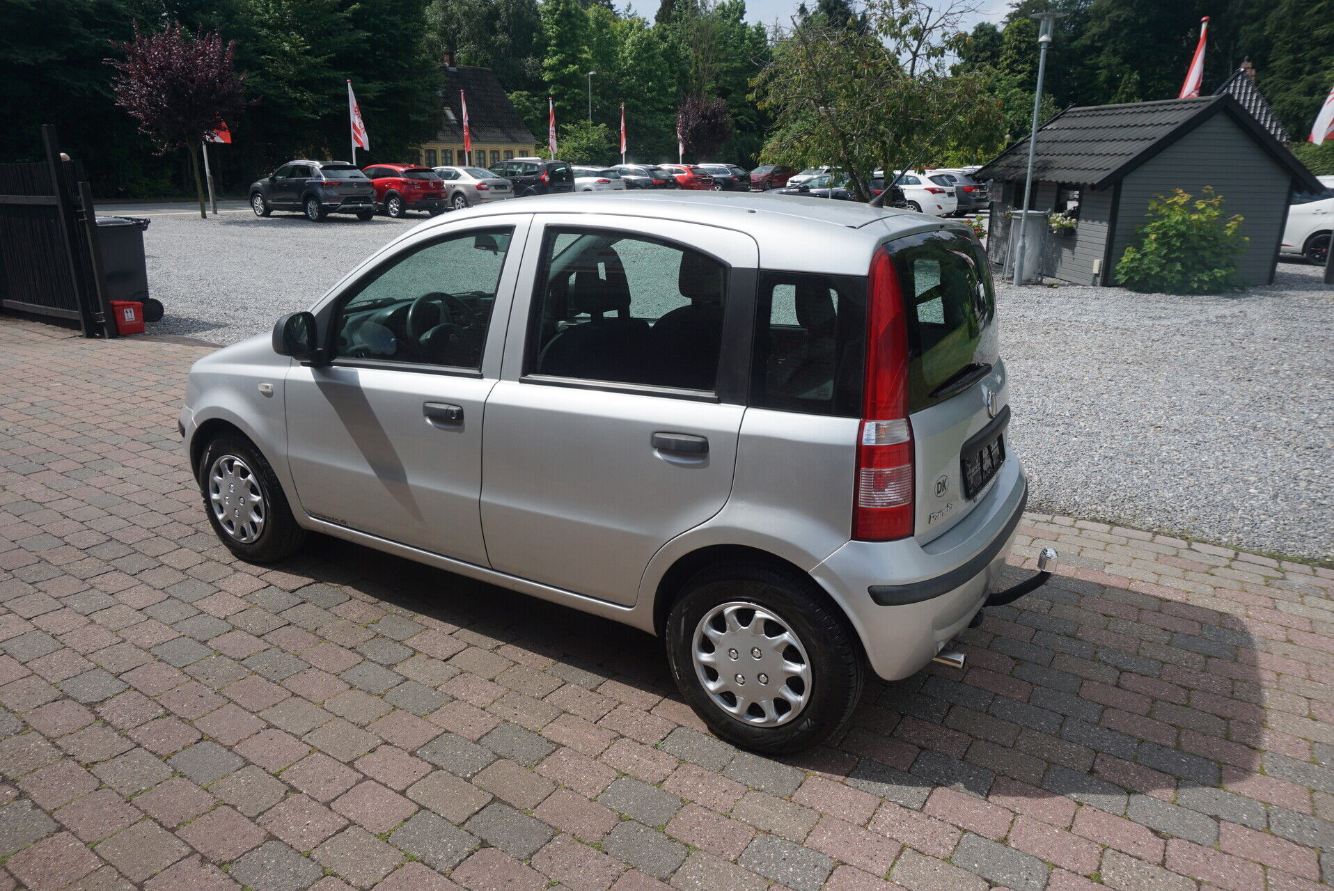 Sølv Fiat Panda fra 2012