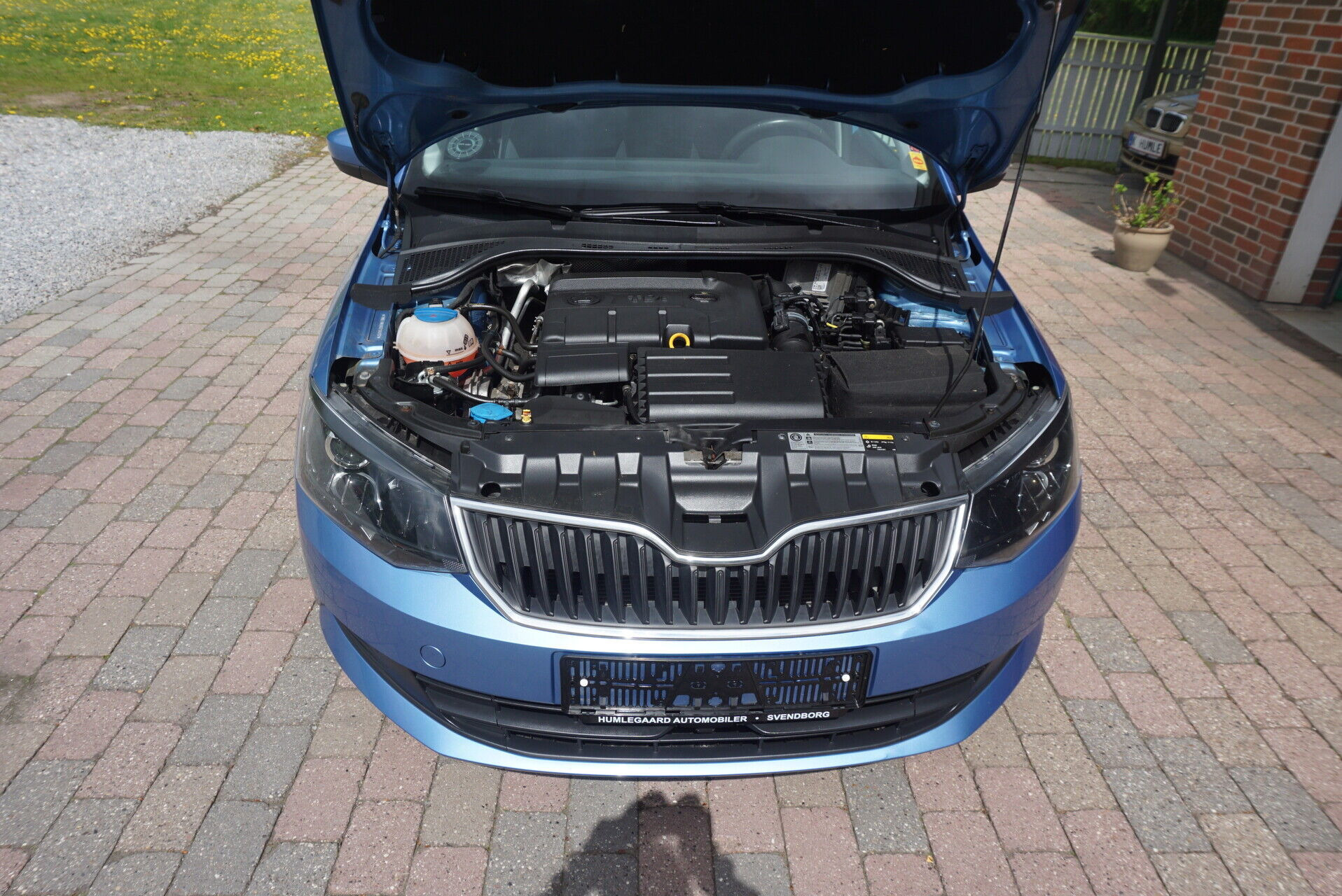 Blå Skoda Fabia fra 2016