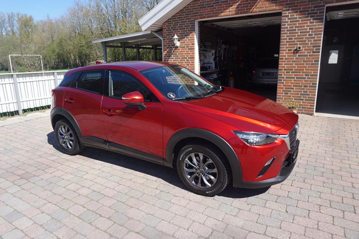 Rød Mazda CX-3 fra 2019