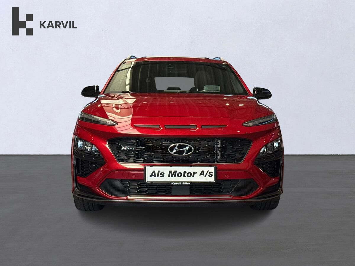 Rød Hyundai Kona fra 2022