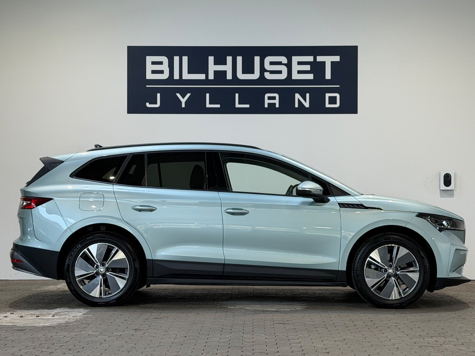 Grøn Skoda Enyaq fra 2023