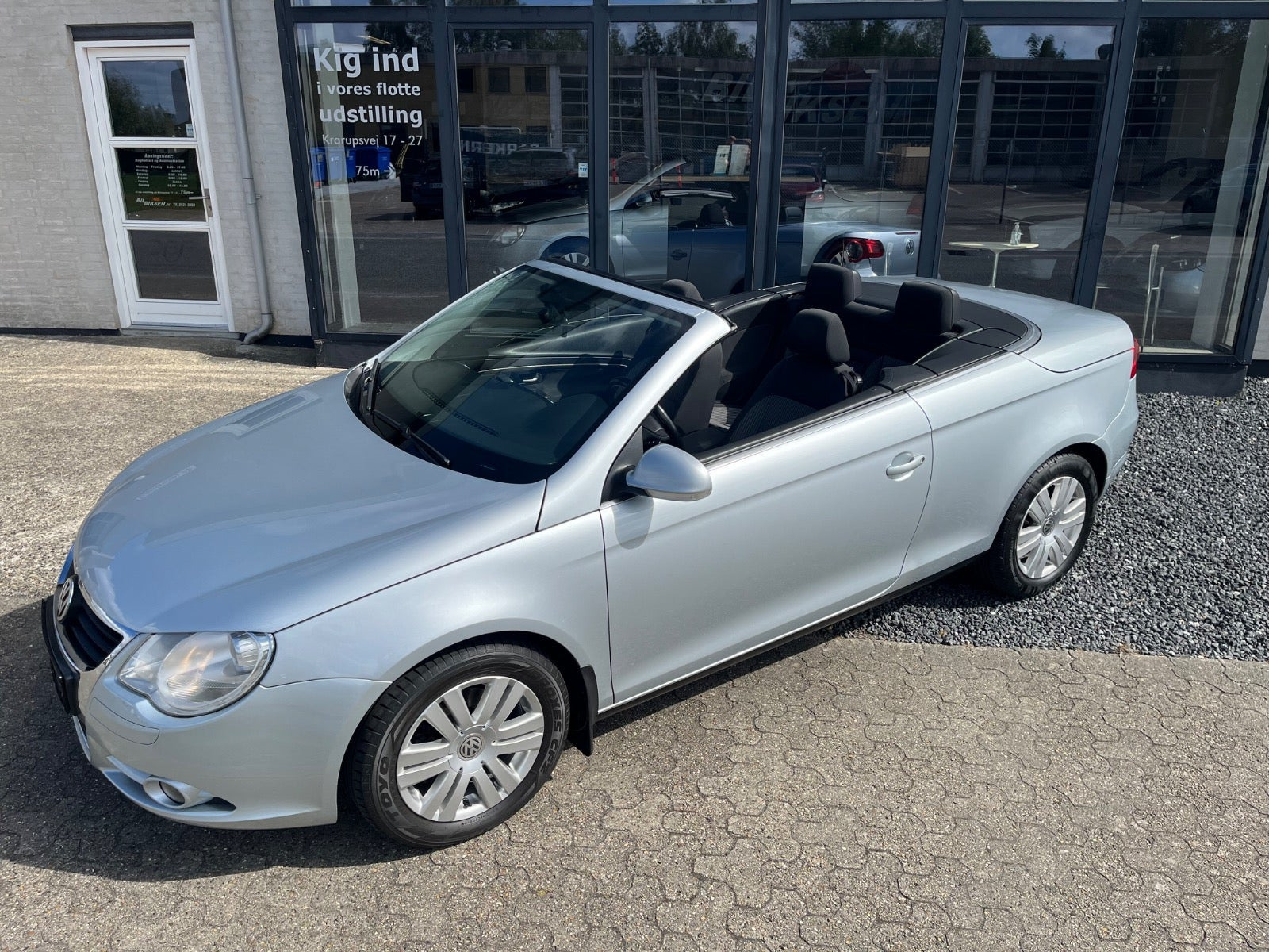Sølv VW Eos fra 2007