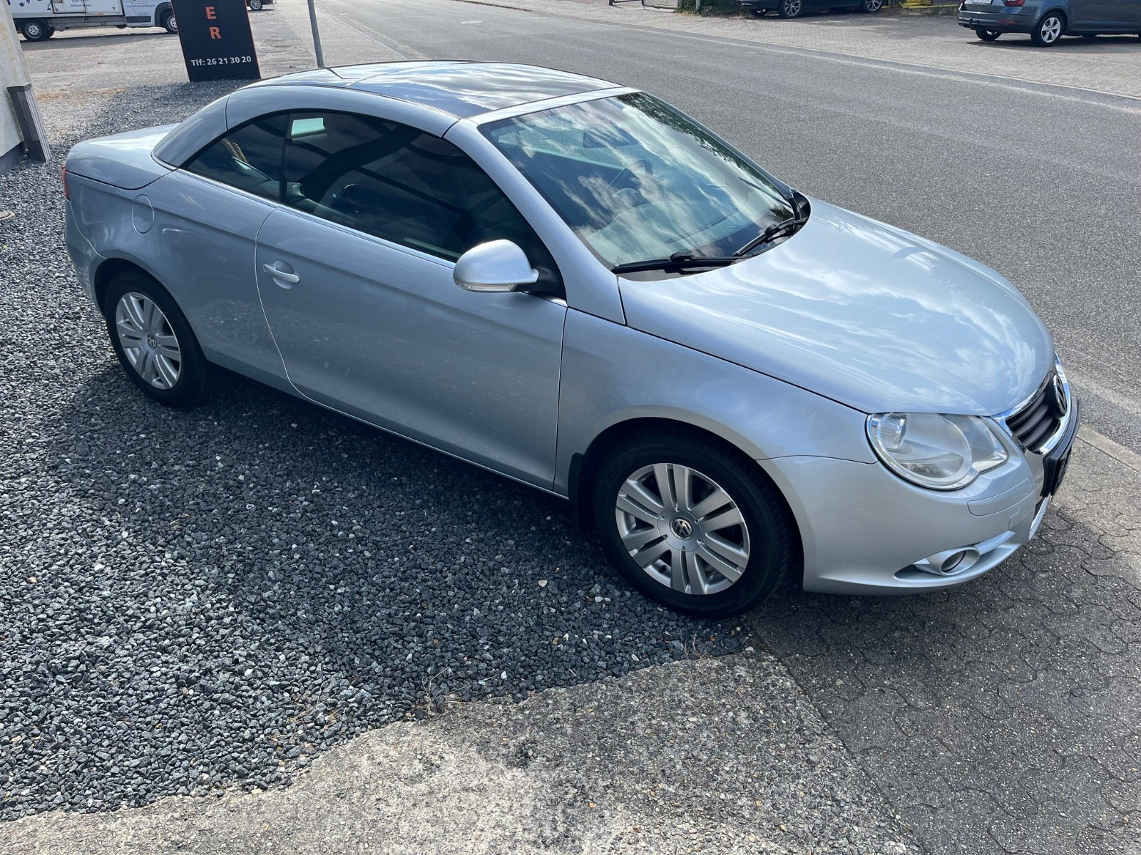 Sølv VW Eos fra 2007