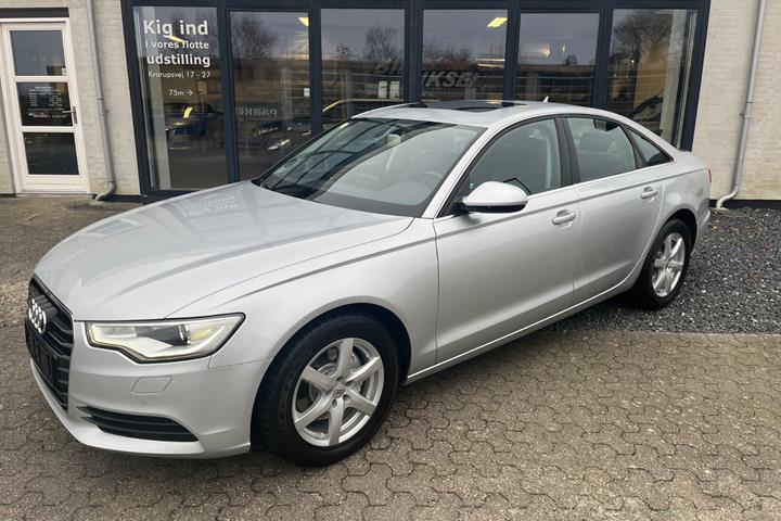 Sølv Audi A6 fra 2012