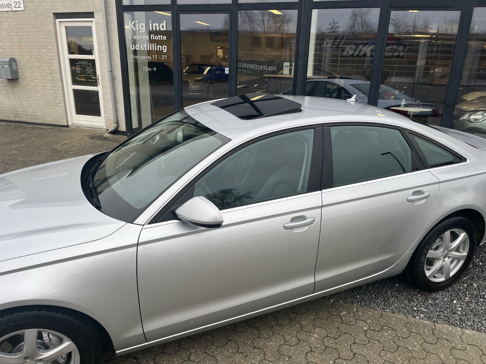 Sølv Audi A6 fra 2012