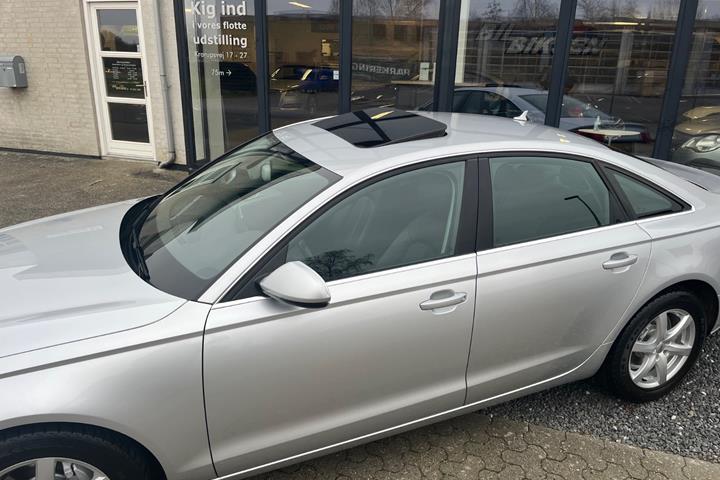 Sølv Audi A6 fra 2012