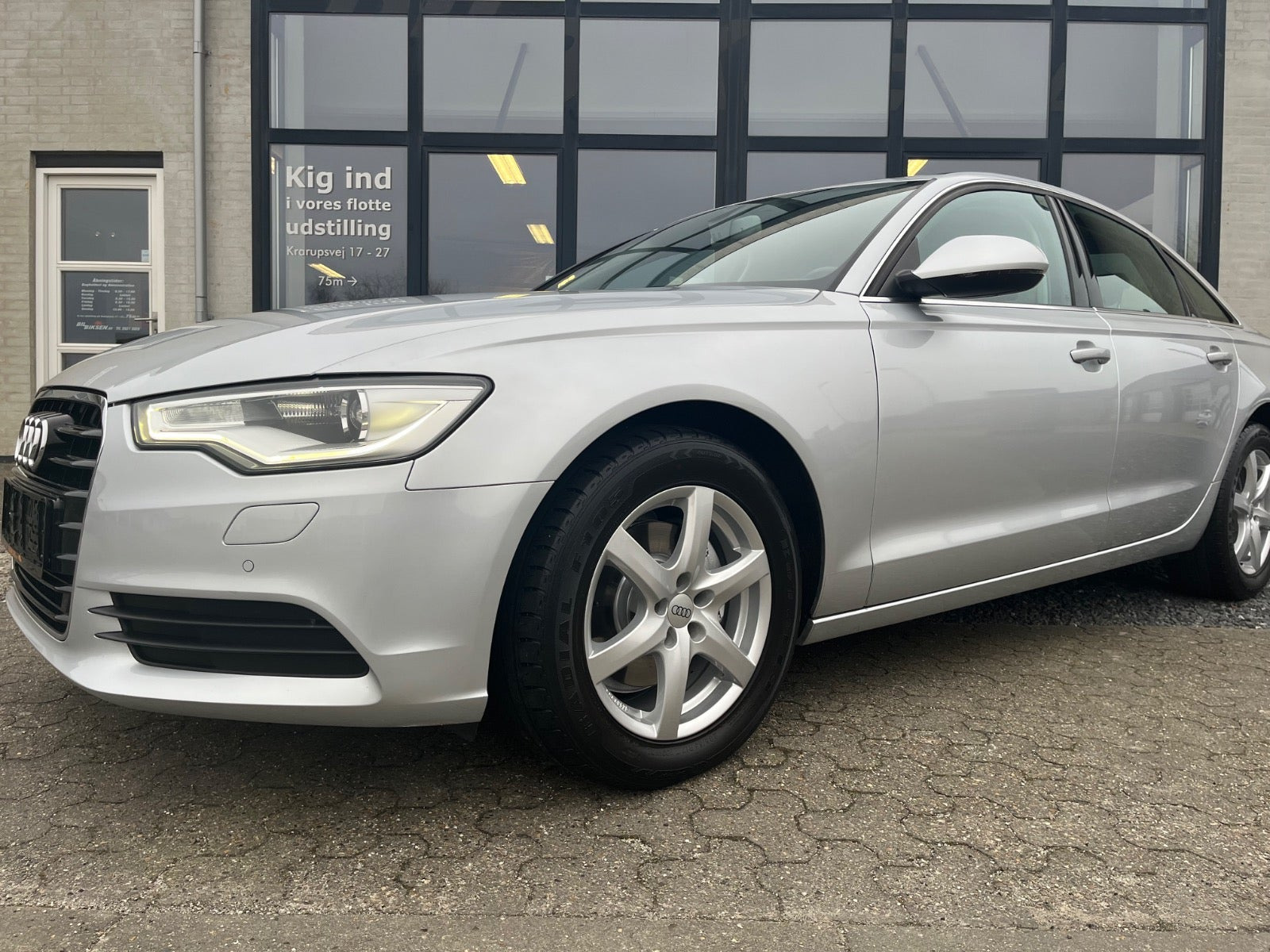 Sølv Audi A6 fra 2012