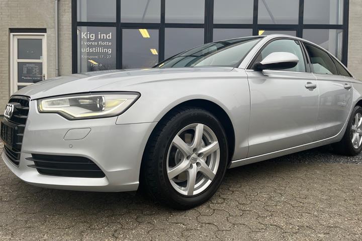Sølv Audi A6 fra 2012