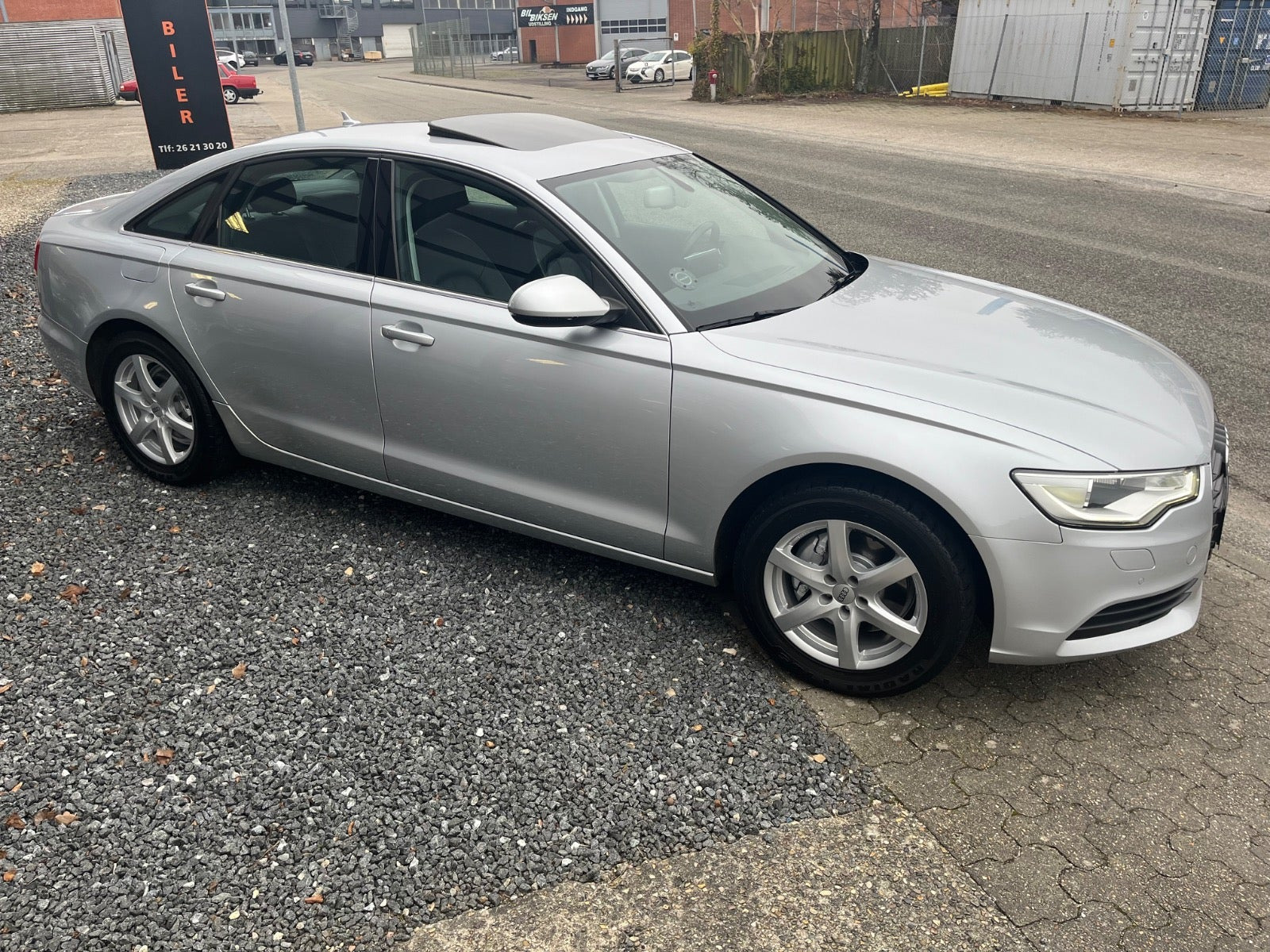 Sølv Audi A6 fra 2012