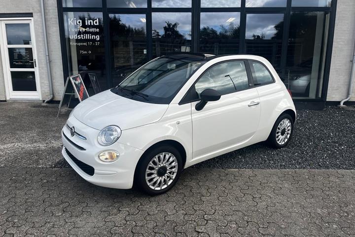 Hvid Fiat 500C fra 2018