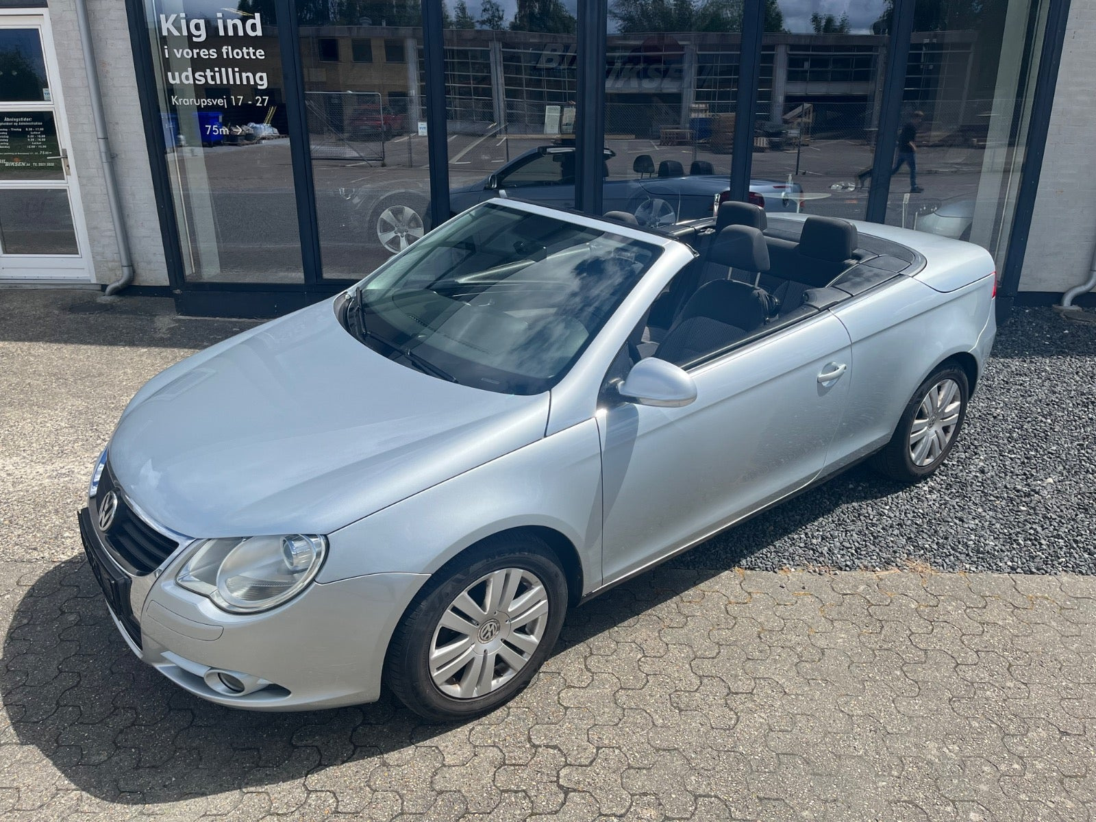 Sølv VW Eos fra 2007