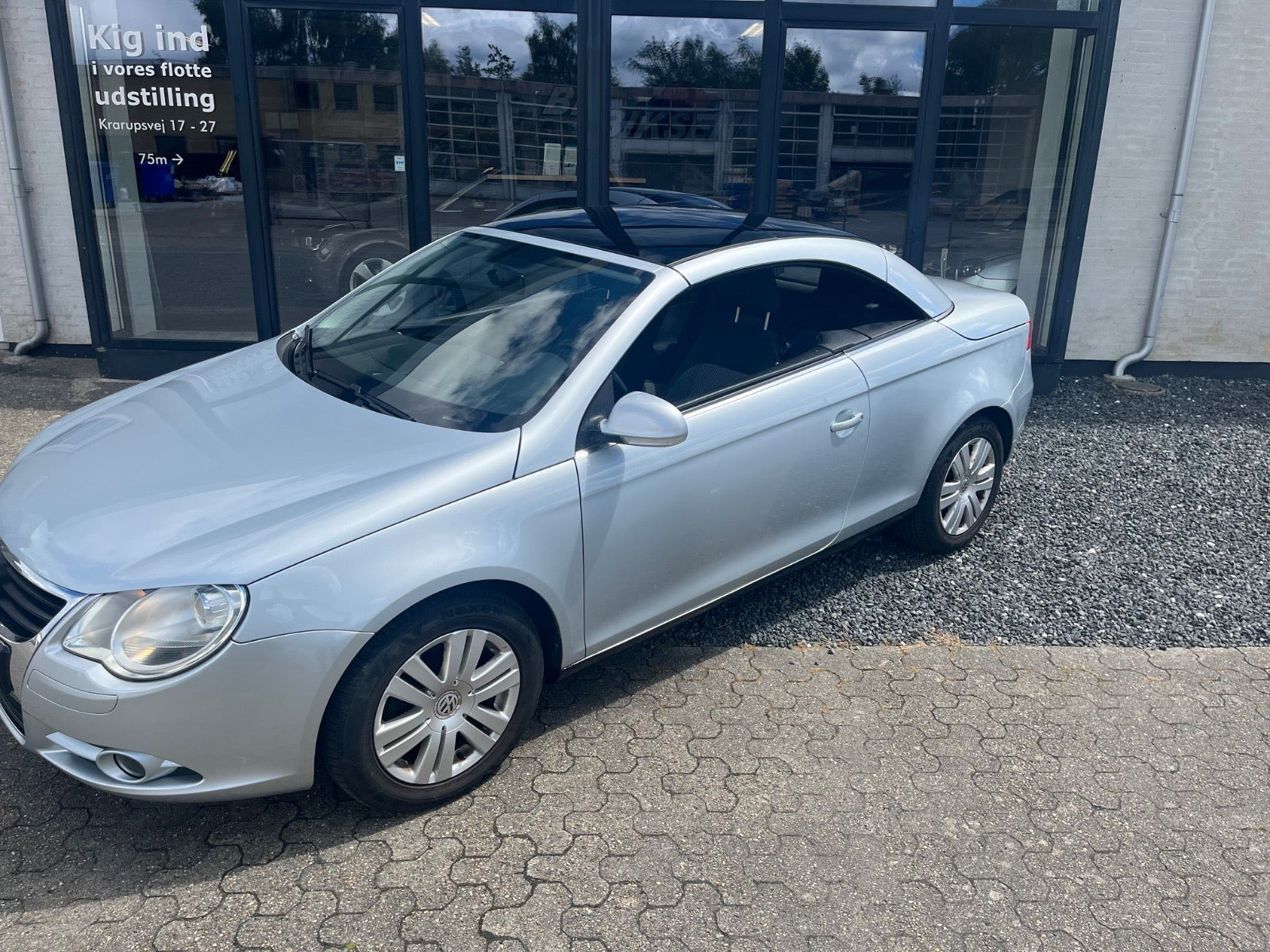 Sølv VW Eos fra 2007