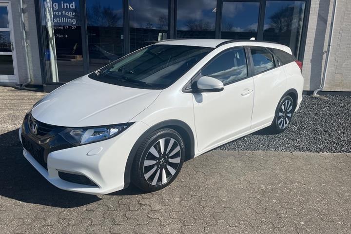 Hvid Honda Civic fra 2014