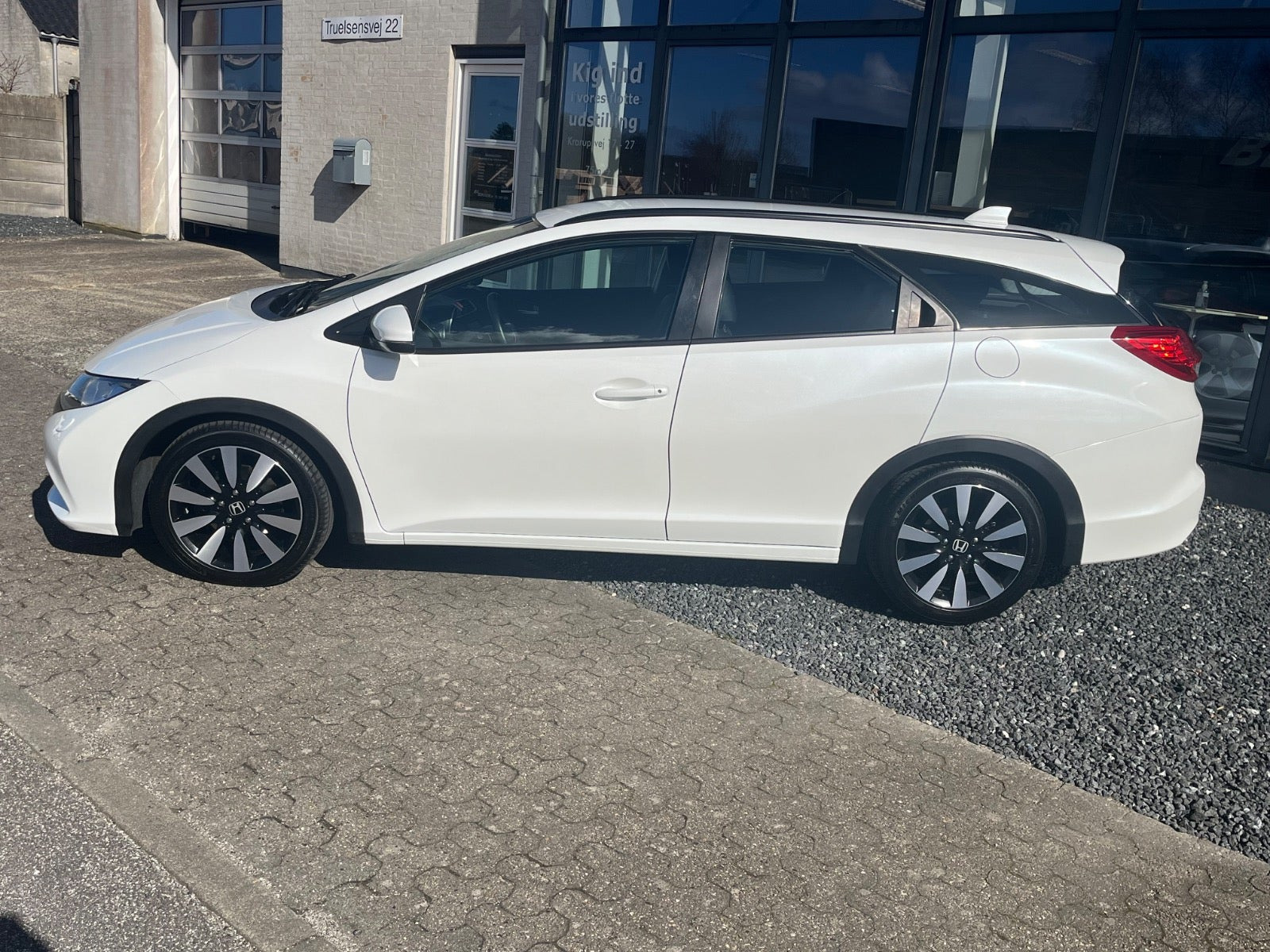 Hvid Honda Civic fra 2014