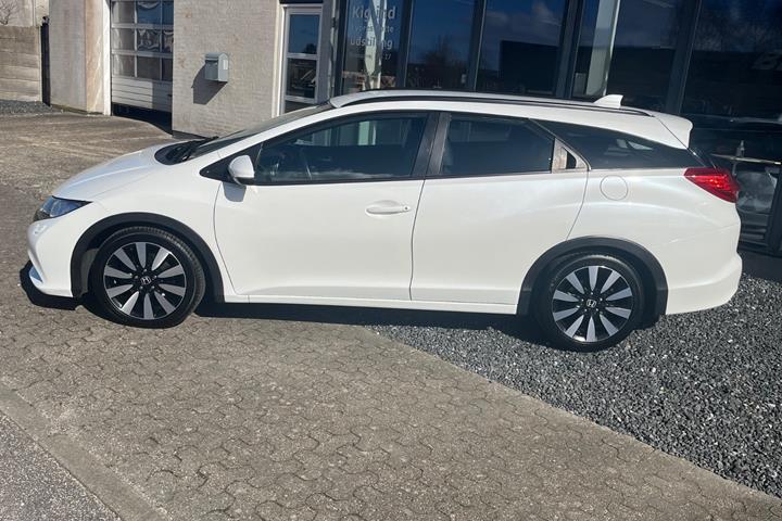 Hvid Honda Civic fra 2014