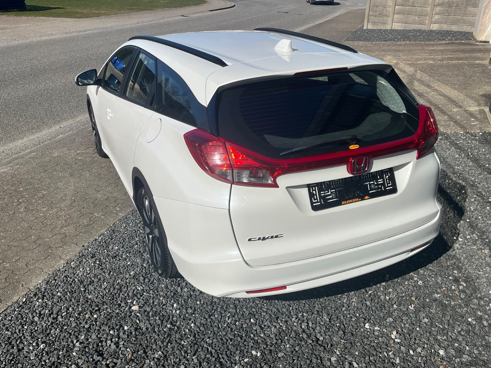 Hvid Honda Civic fra 2014