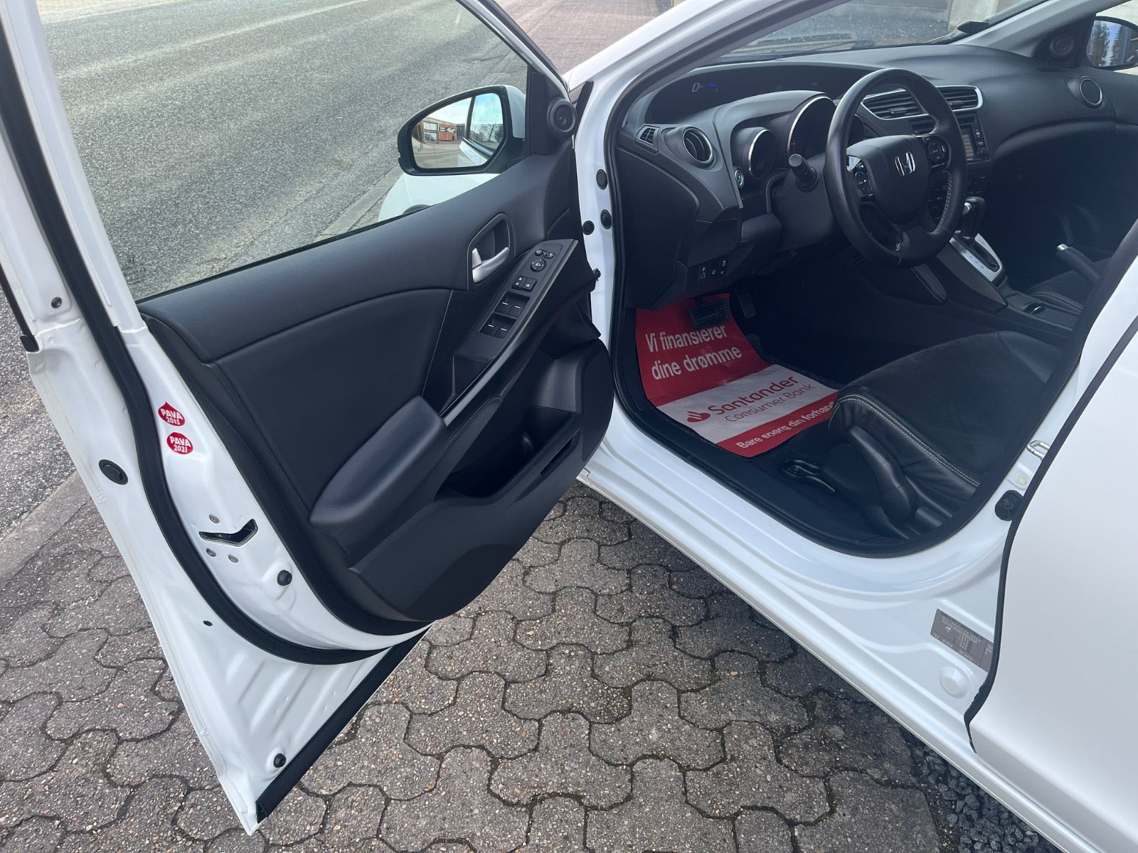 Hvid Honda Civic fra 2014