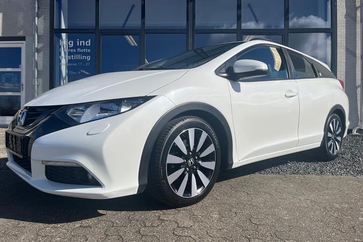 Hvid Honda Civic fra 2014
