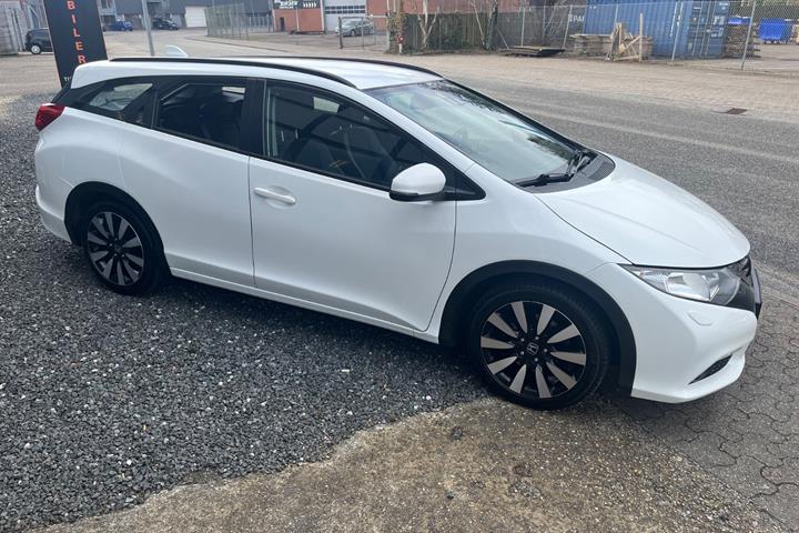 Hvid Honda Civic fra 2014