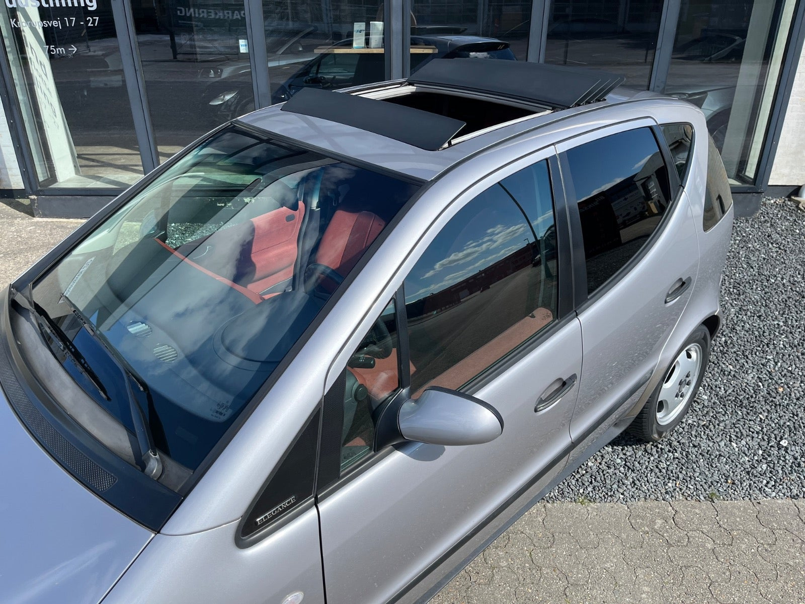 Grå Mercedes A140 fra 2000
