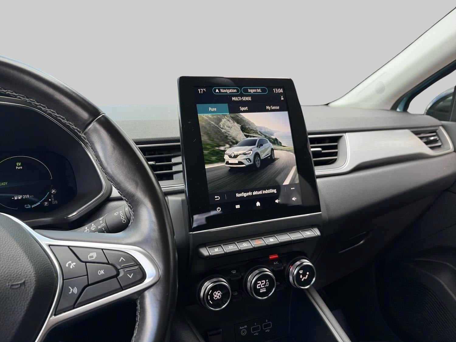 Blå Renault Captur fra 2020