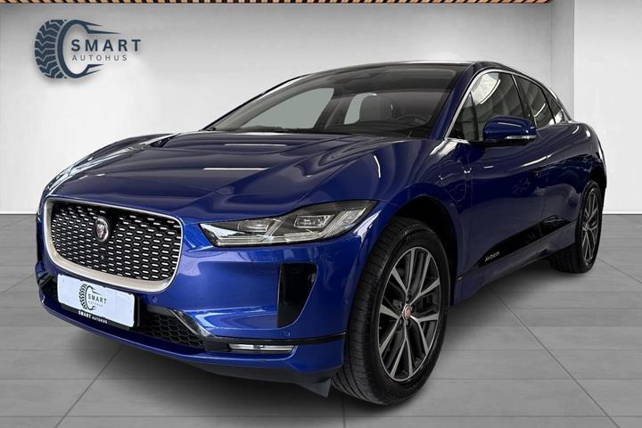 Blå Jaguar I-Pace fra 2020