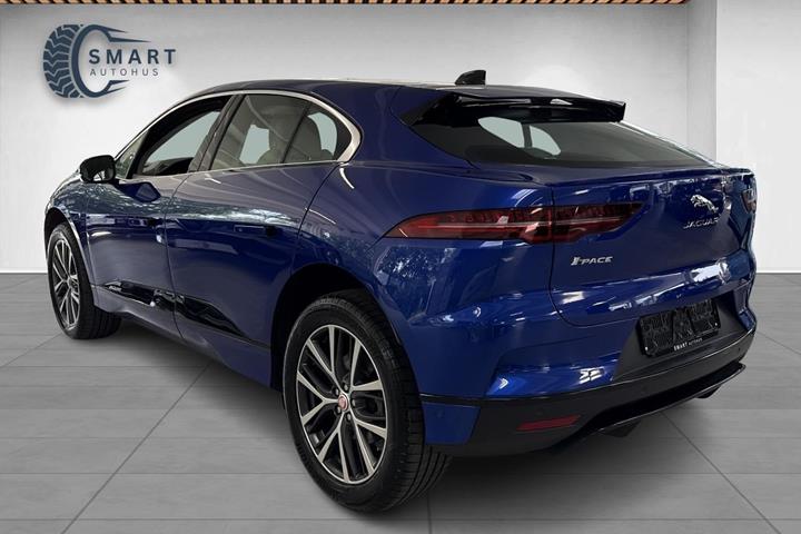 Blå Jaguar I-Pace fra 2020