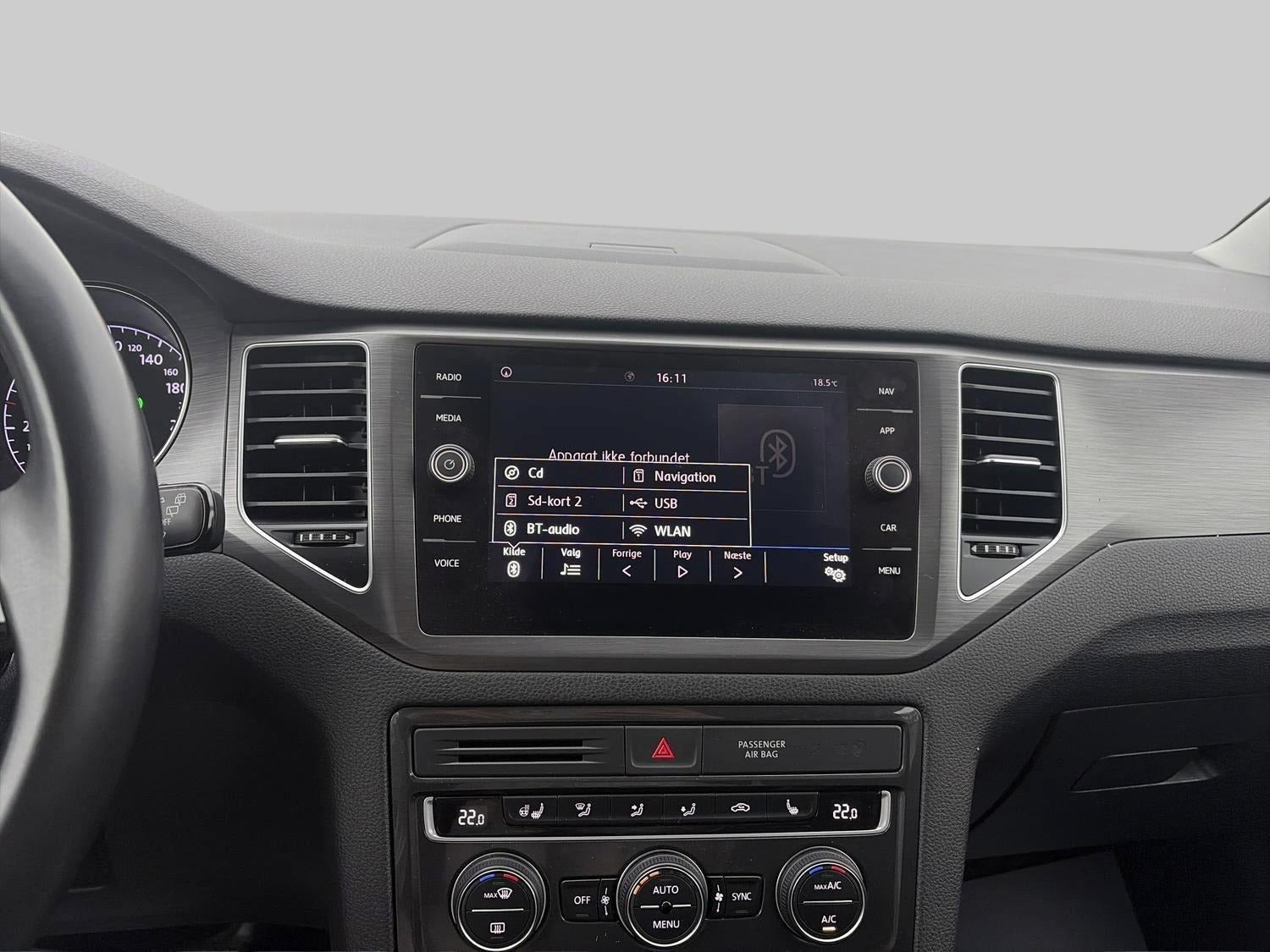 Blå VW Golf Sportsvan fra 2020