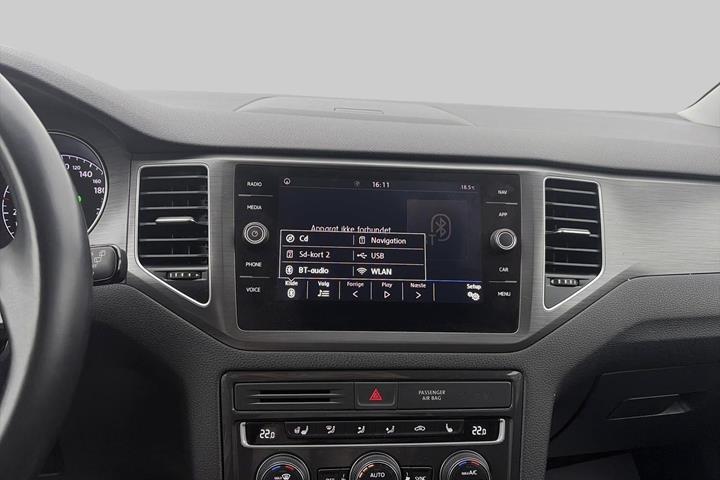 Blå VW Golf Sportsvan fra 2020