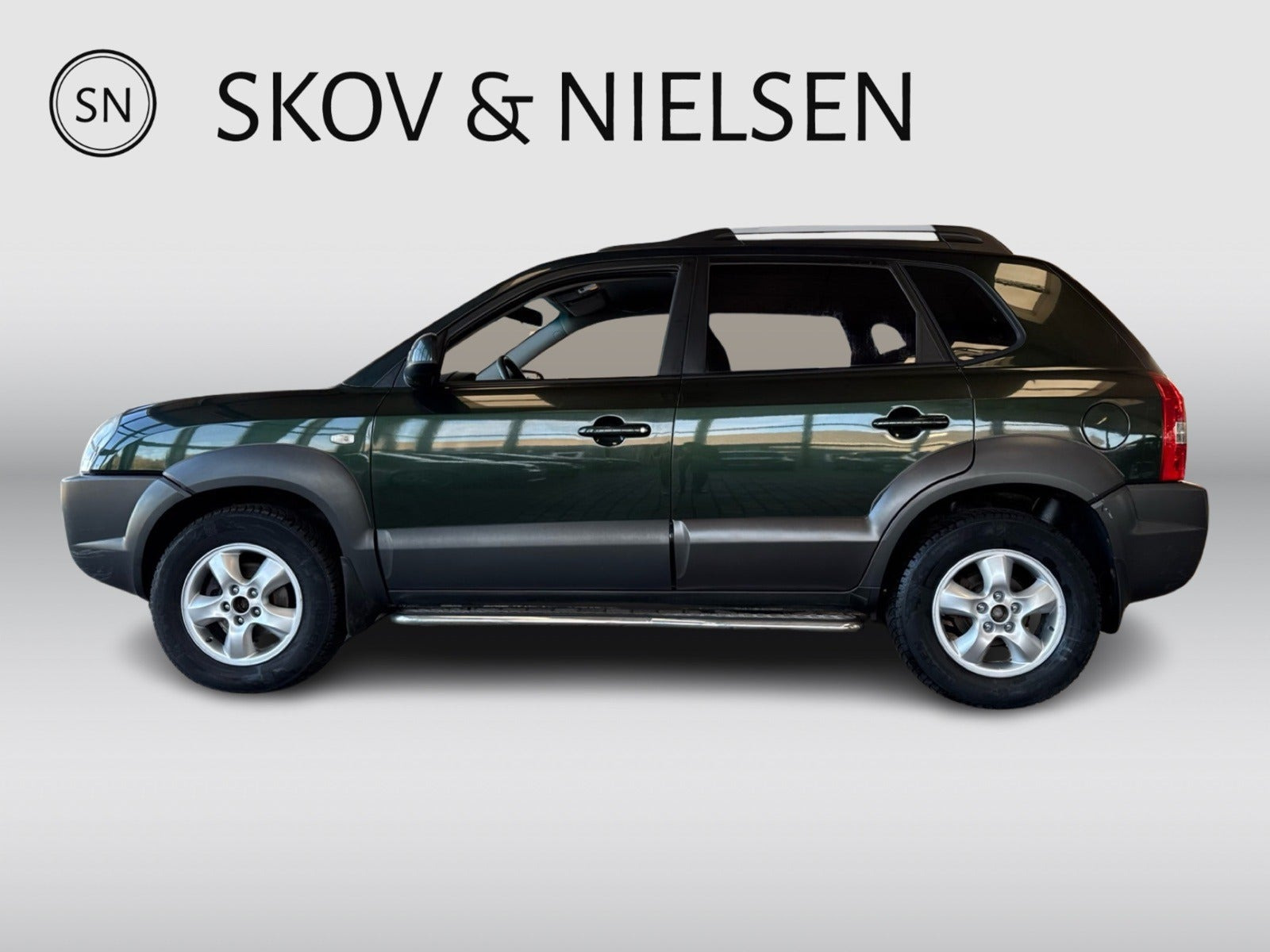 Grøn Hyundai Tucson fra 2007