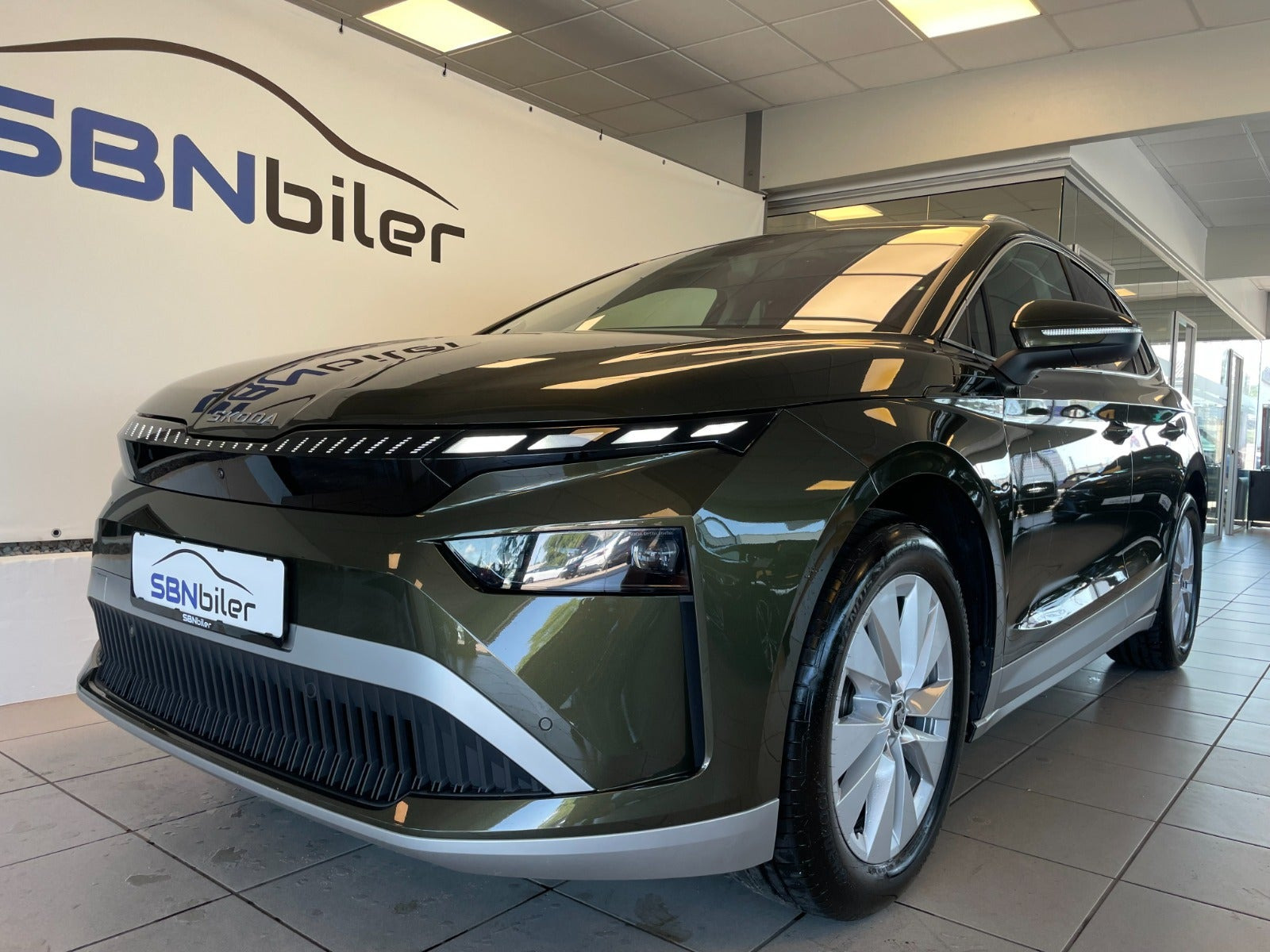 Grøn Skoda Enyaq fra 2026