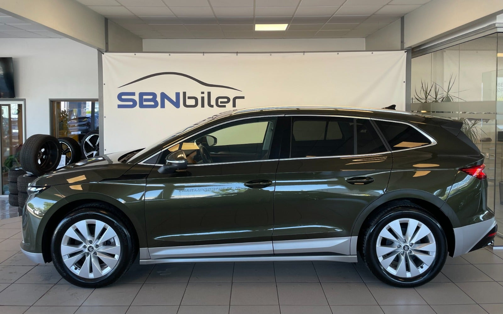 Grøn Skoda Enyaq fra 2026