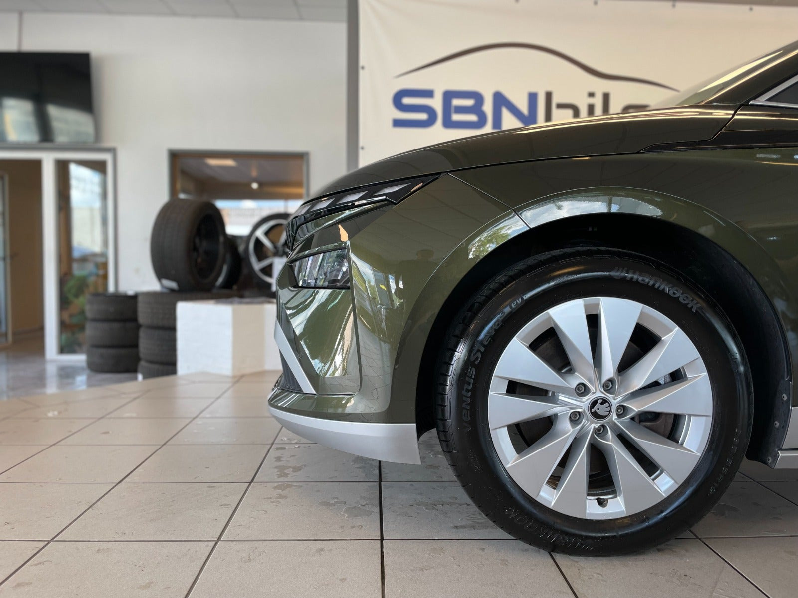 Grøn Skoda Enyaq fra 2026