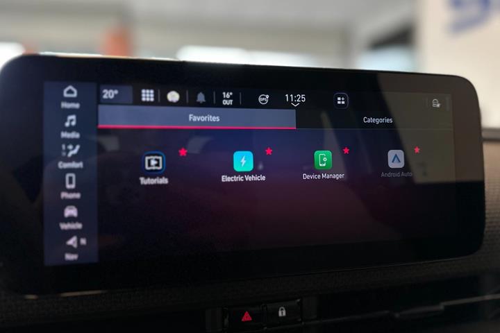 Blå Fiat 500e fra 2021