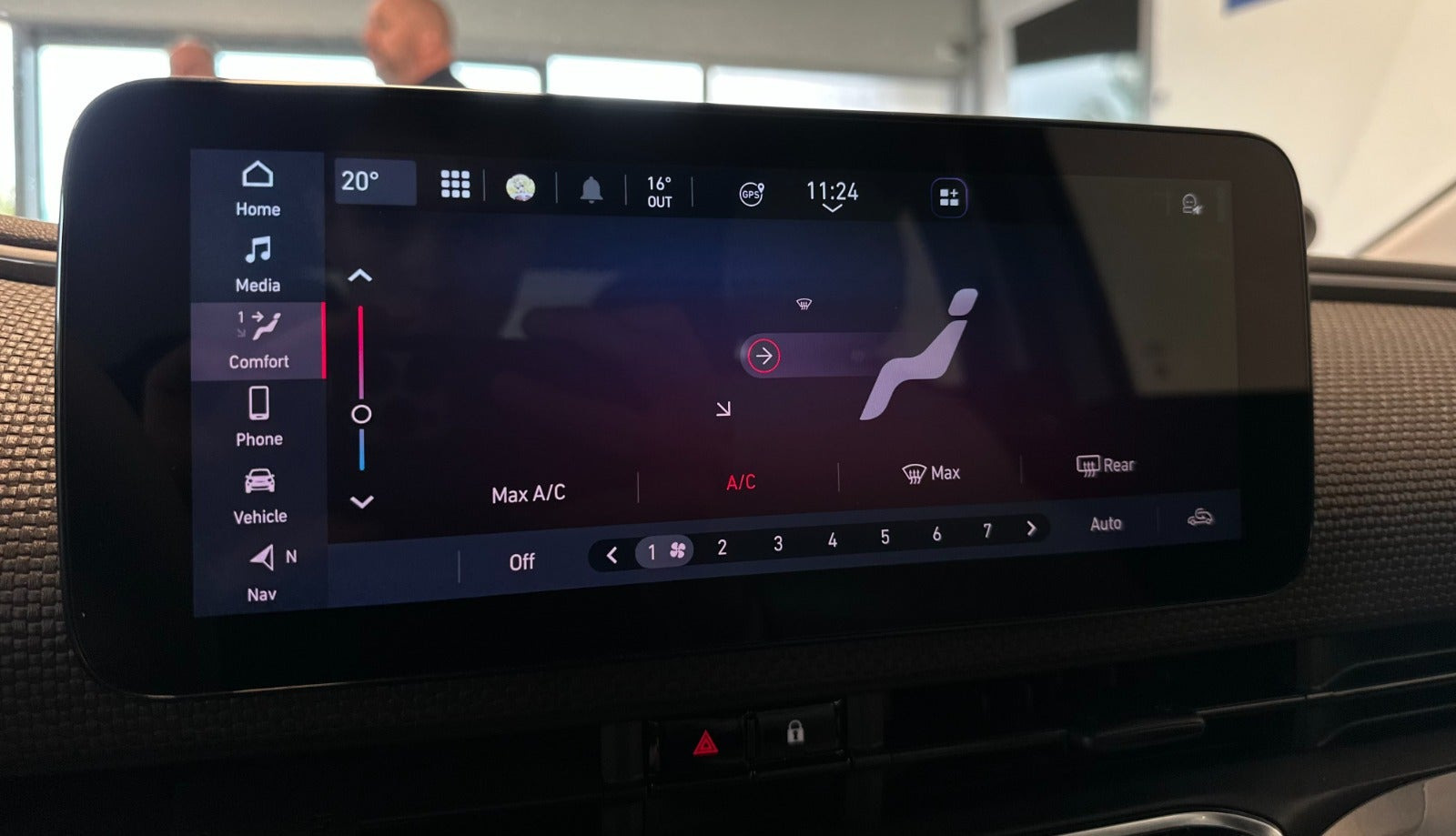Blå Fiat 500e fra 2021