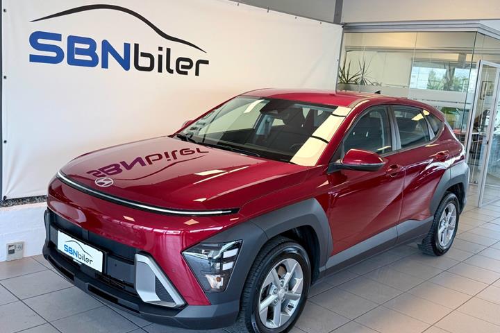 Rød Hyundai Kona fra 2024