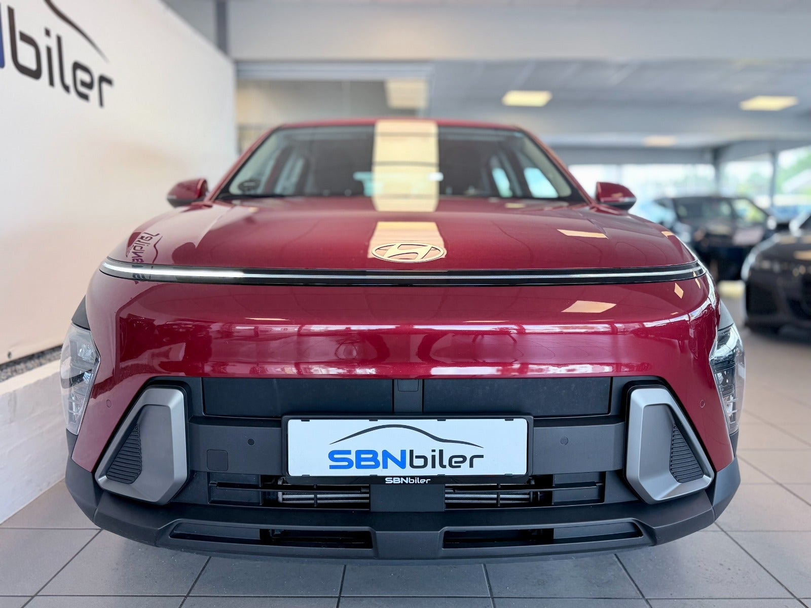 Rød Hyundai Kona fra 2024