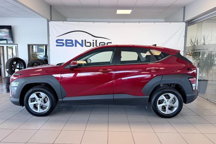 Rød Hyundai Kona fra 2024