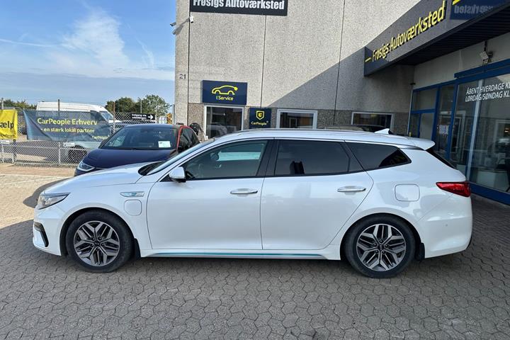 Hvid Kia Optima fra 2019