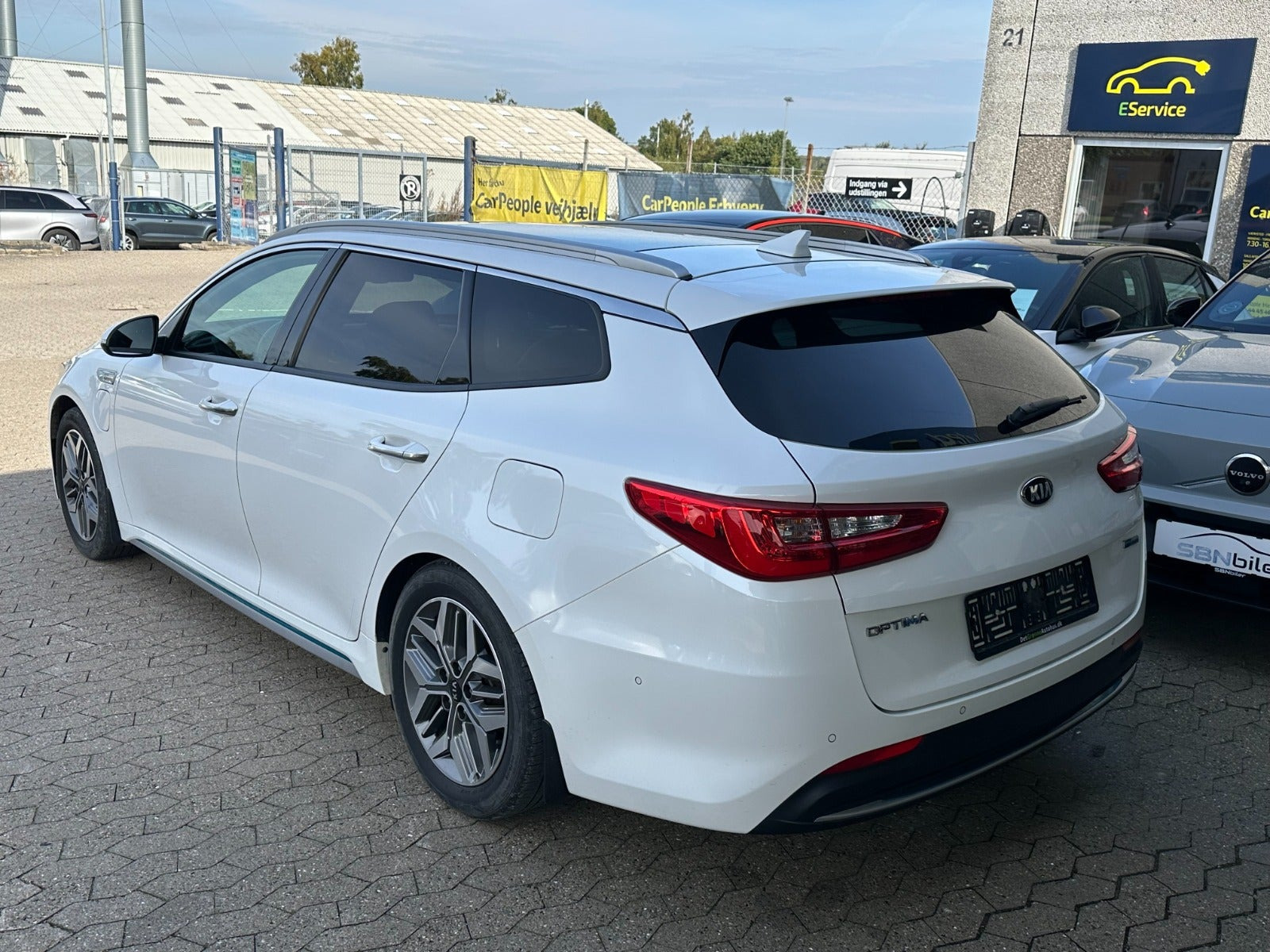Hvid Kia Optima fra 2019