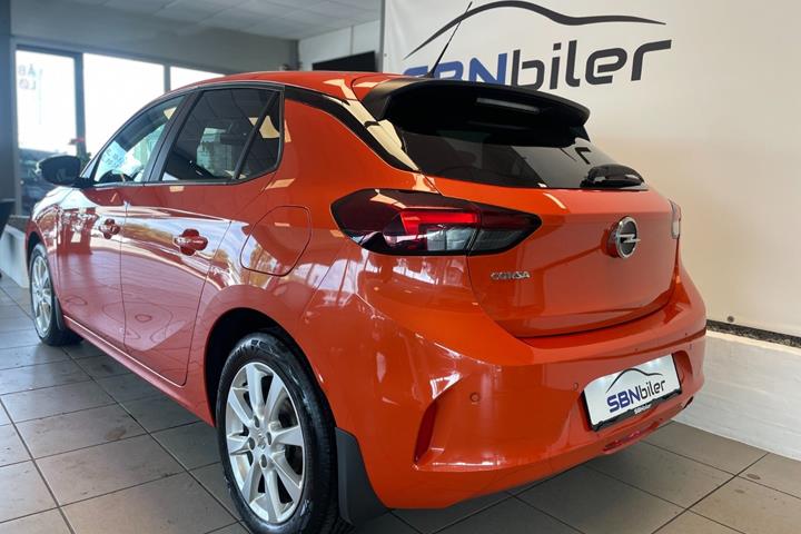 Orange Opel Corsa fra 2021