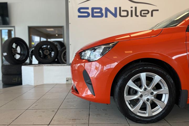 Orange Opel Corsa fra 2021