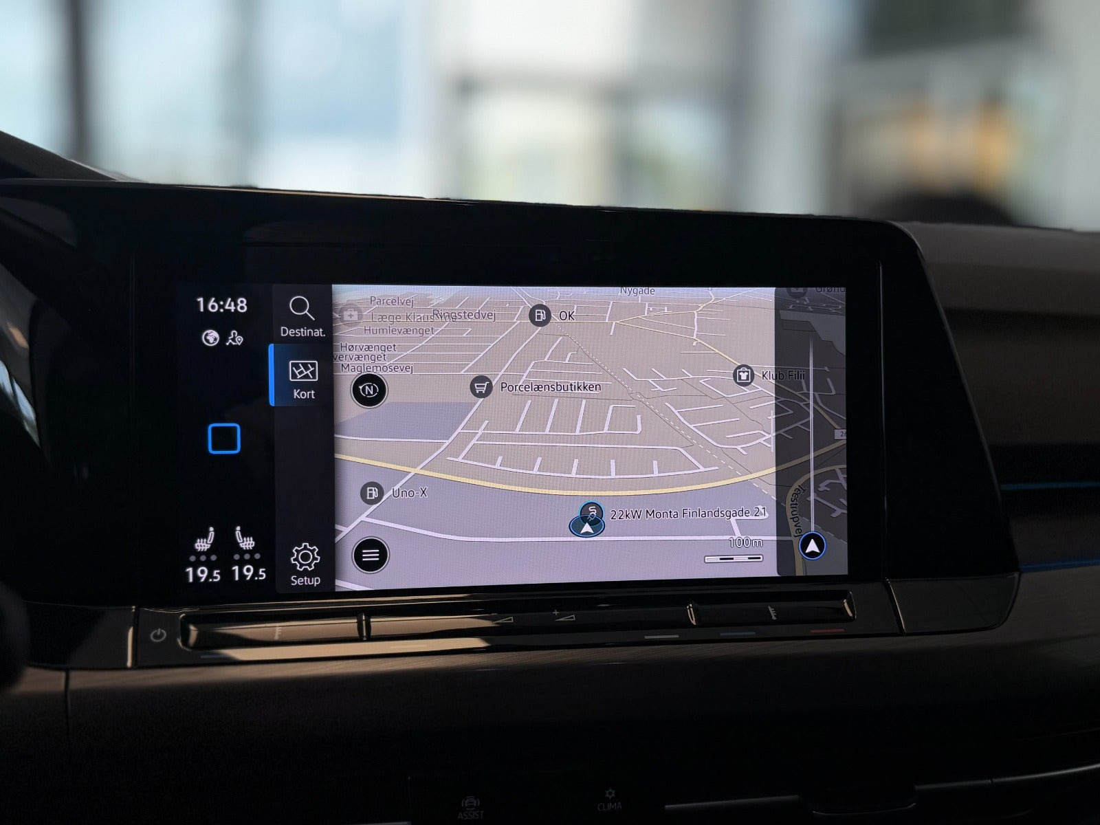 Hvid VW Golf VIII fra 2020