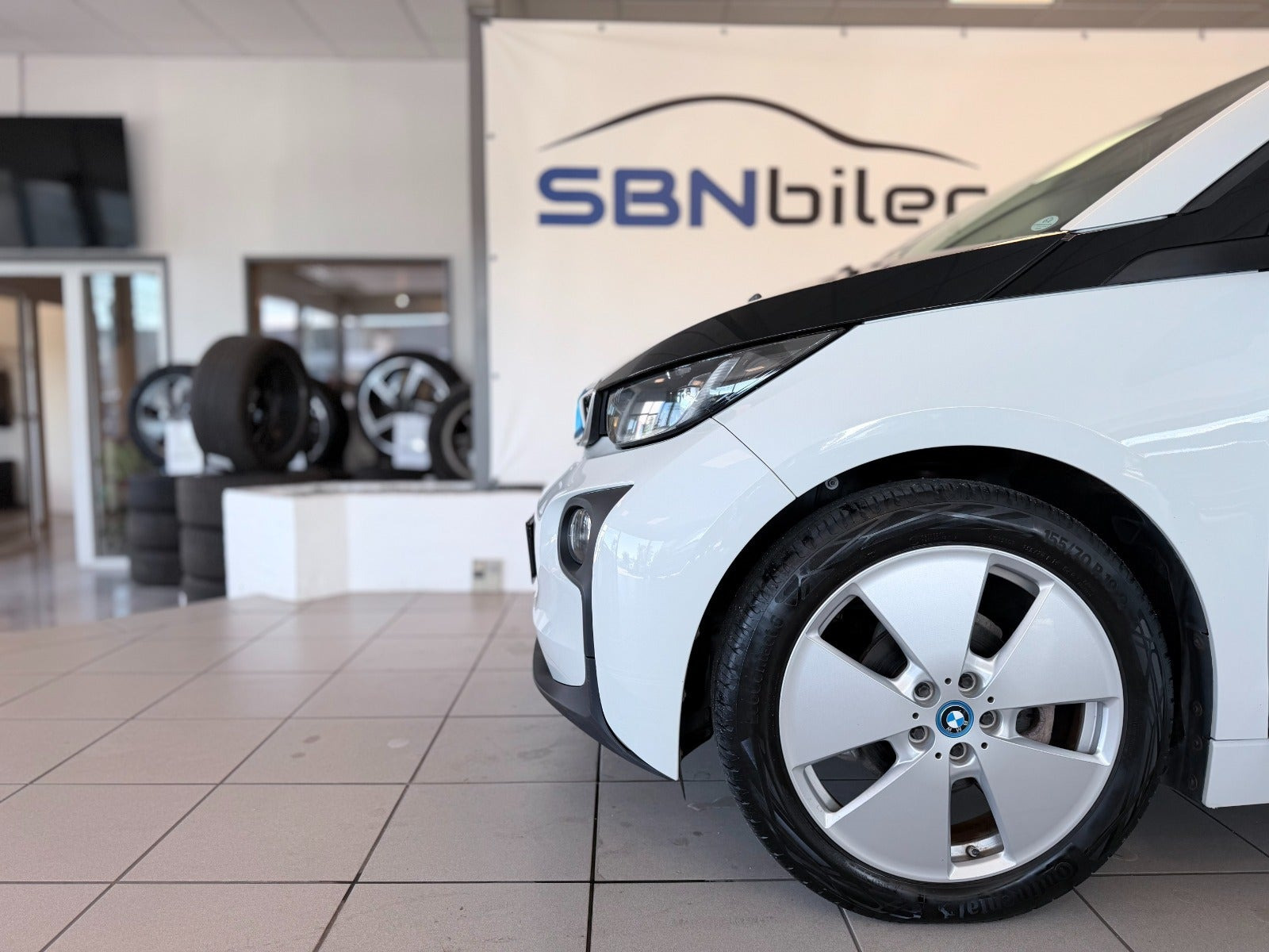 Hvid BMW i3 fra 2017