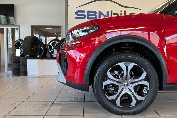 Rød Citroën e-C3 Aircross fra 2026