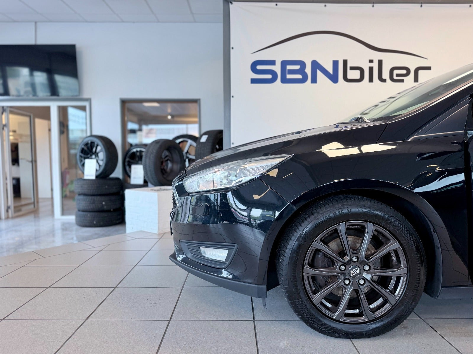 Sort Ford Focus fra 2016