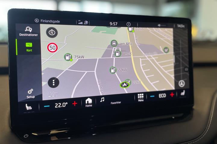 Sort Skoda Enyaq fra 2024