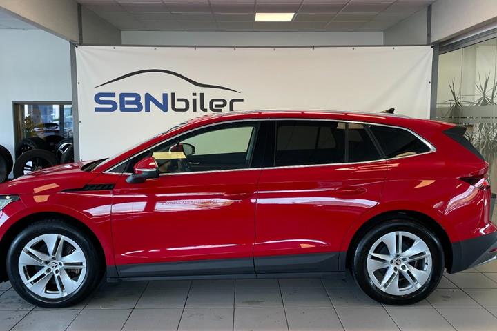 Rød Skoda Enyaq fra 2024