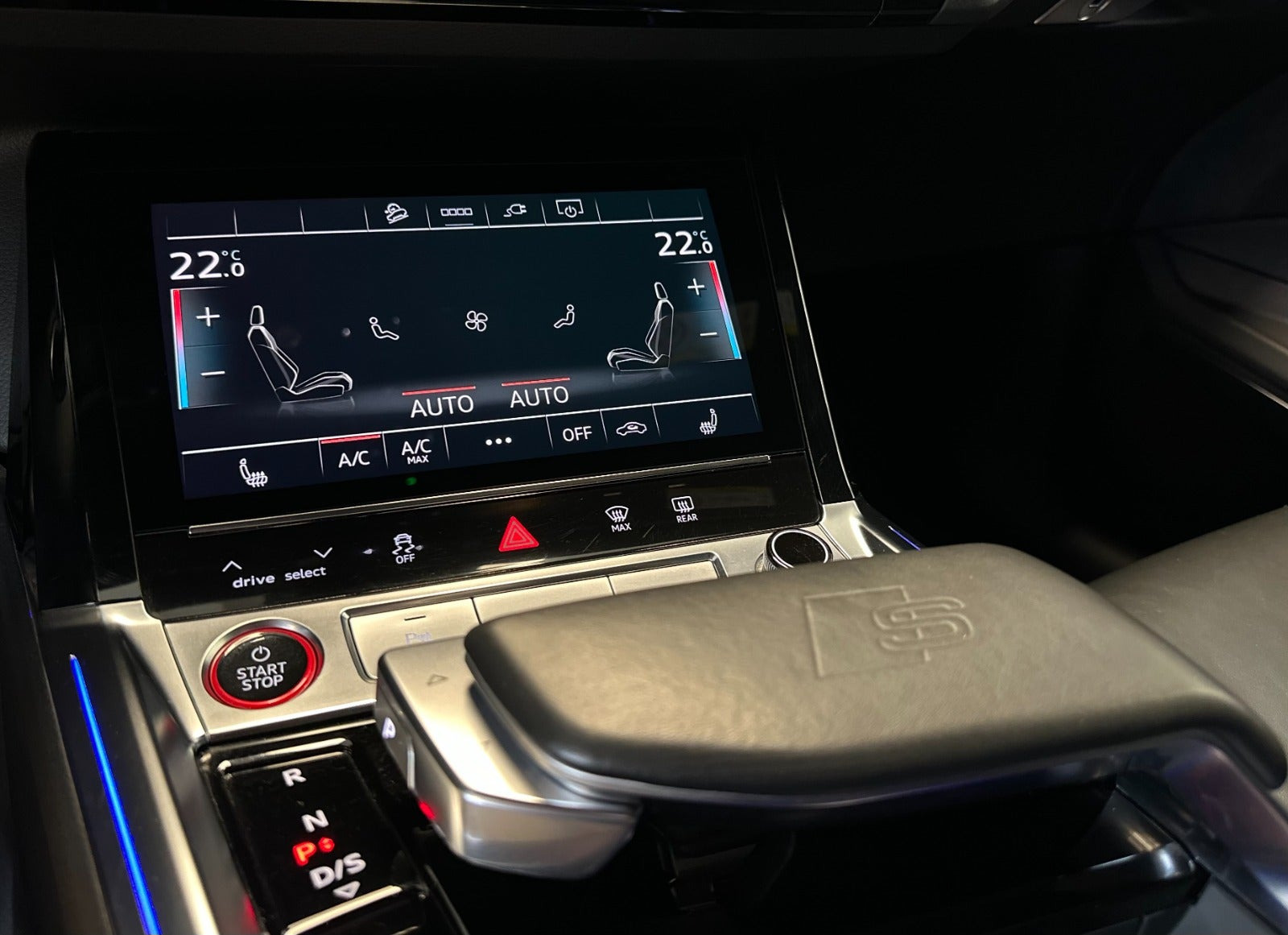 Sort Audi e-tron S fra 2022